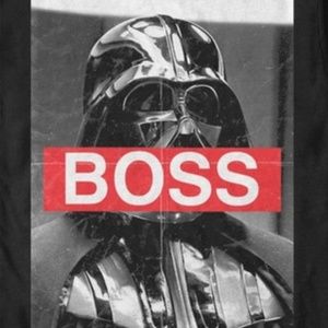 NEW Black Darth Vader BOSS Star Wars T Shirt XL